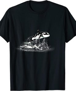 Orca Motif Whale Ocean Predator Design Animals Orcas T-Shirt