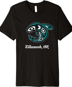 Tillamook Oregon Native American Tribal Orca Killer Whale Premium T-Shirt