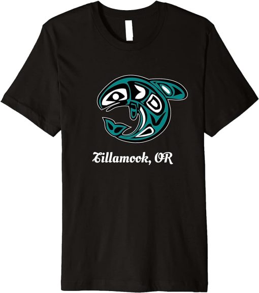 Tillamook Oregon Native American Tribal Orca Killer Whale Premium T-Shirt