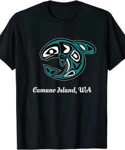 Camano Island WA Native American Tribal Orca Killer Whale T-Shirt