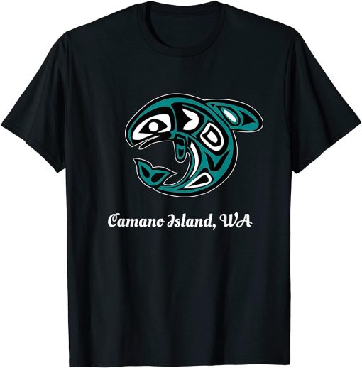 Camano Island WA Native American Tribal Orca Killer Whale T-Shirt